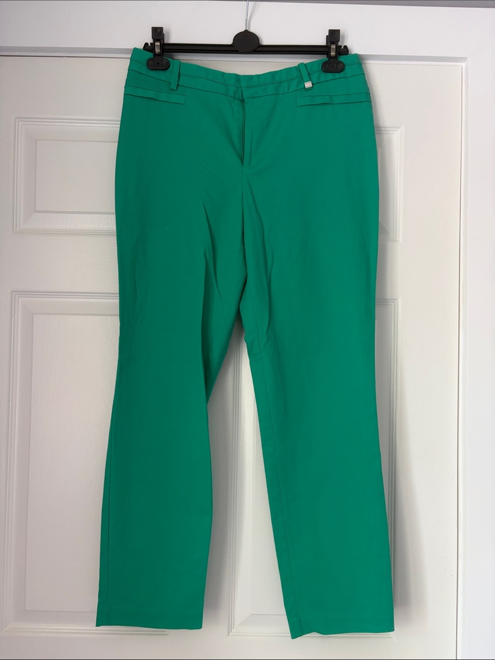 Calvin Klein Emerald Green Straight-Leg Trousers